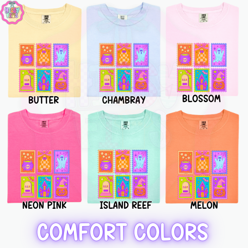 Neon Halloween Stamp- Y