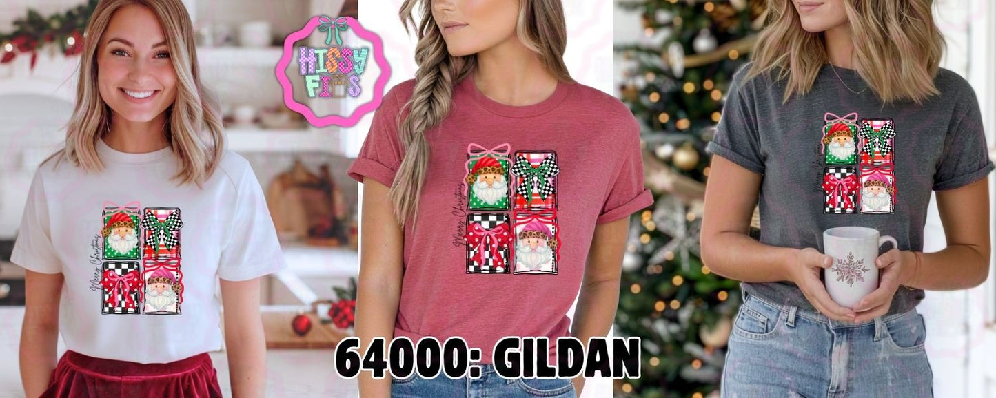 Merry Christmas Squares- Adult