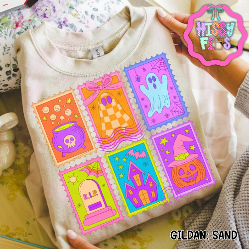 Neon Halloween Stamp