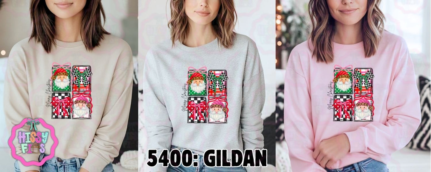 Merry Christmas Squares- Adult