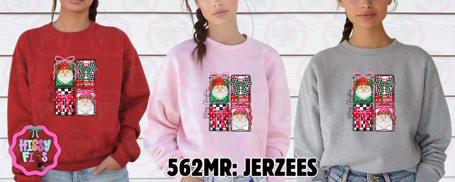 Merry Christmas Squares- Adult