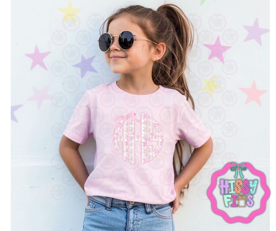 Love Shack Fancy Monogram Graphic Tee- Custom