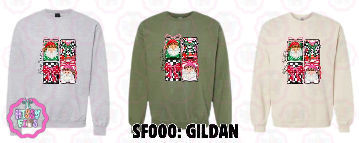 Merry Christmas Squares- Adult