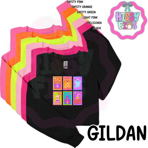 Neon Halloween Stamp